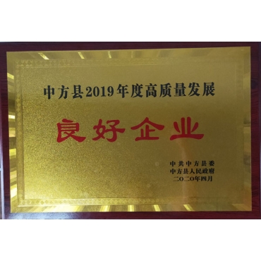 2019年高質(zhì)量發(fā)展良好企業(yè)